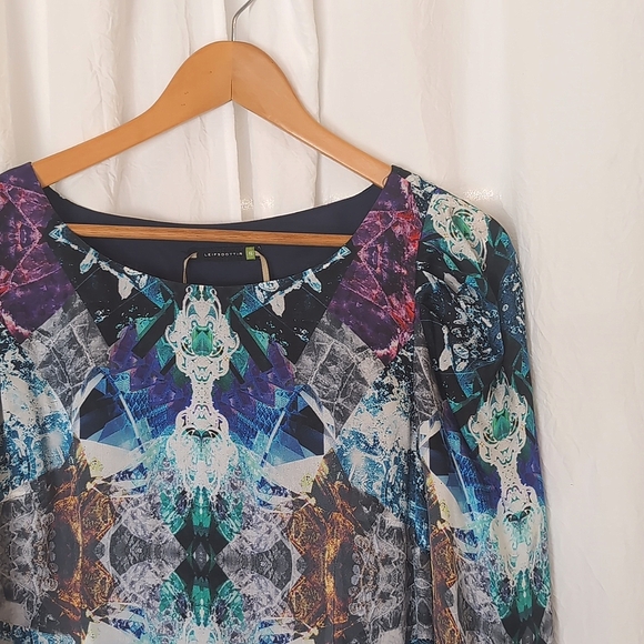 Leifsdottir Silk Jewel Printed Minidress - Picture 4 of 8